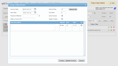 wbTeamPro Timelog Invoicing